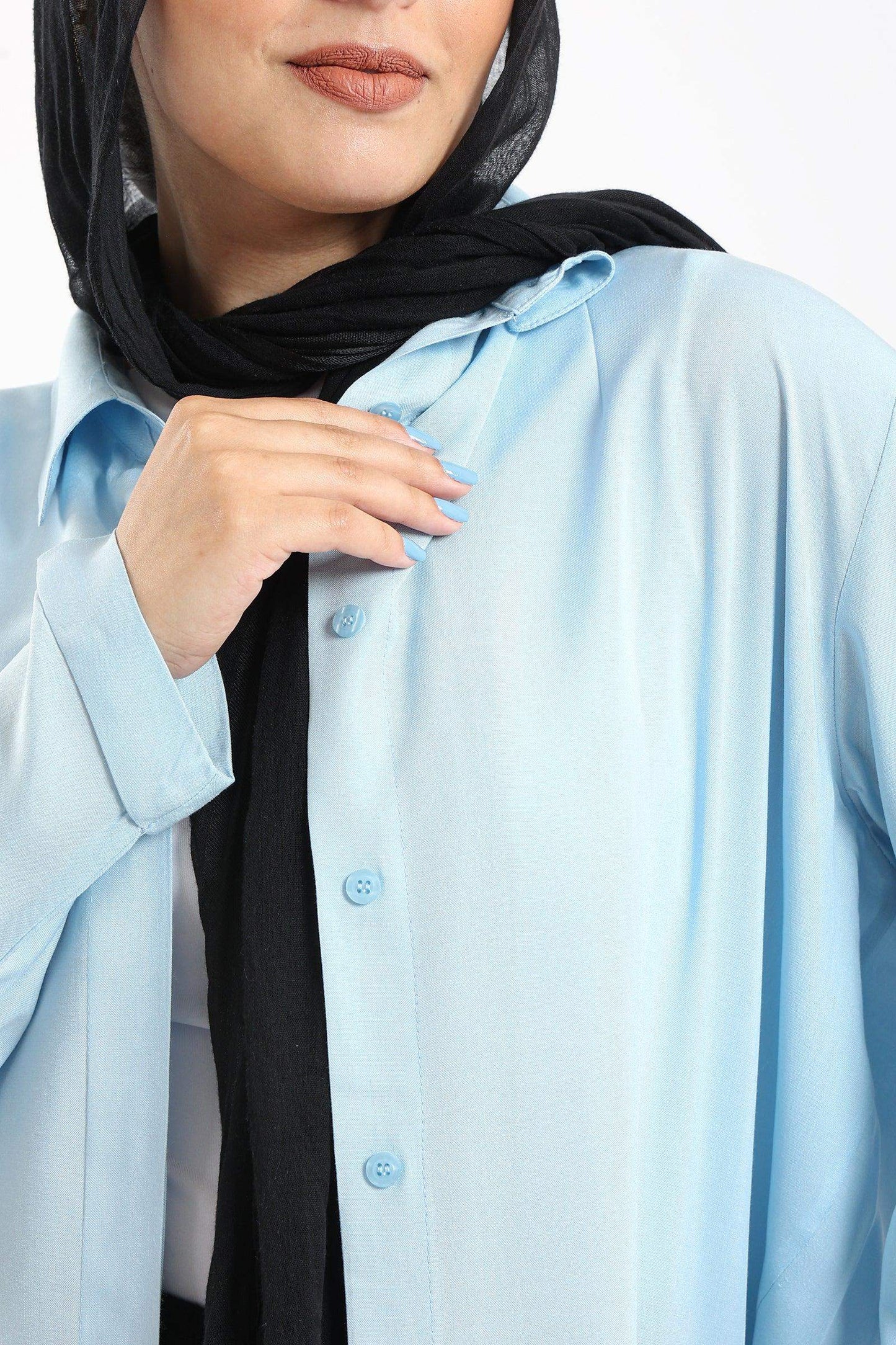 High Low Plain Shirt - Carina - ÙƒØ§Ø±ÙŠÙ†Ø§