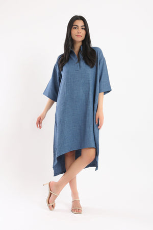High Low Shirt Dress - Clue-wear