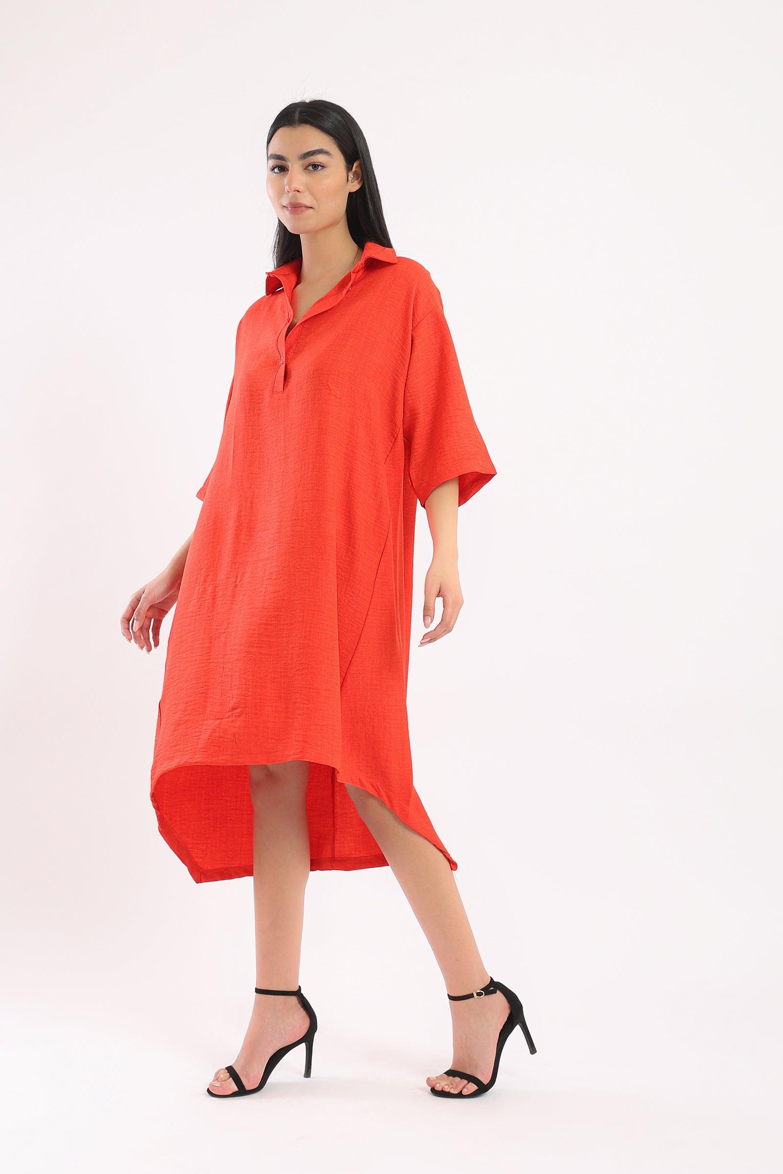 High Low Shirt Dress - Clue-wear