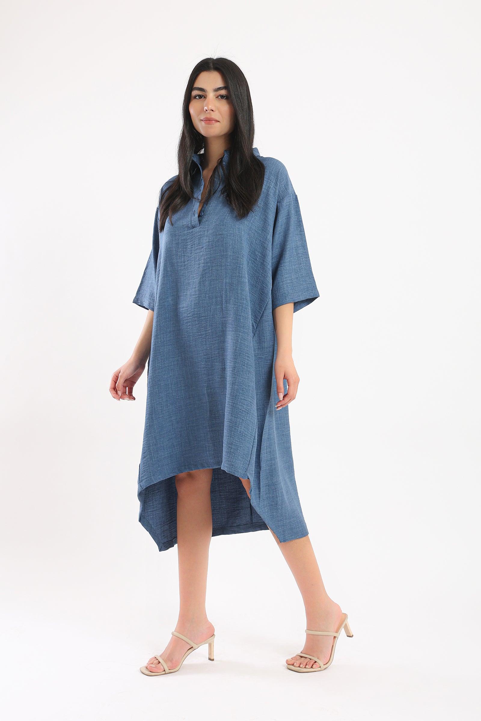 High Low Shirt Dress - Clue-wear
