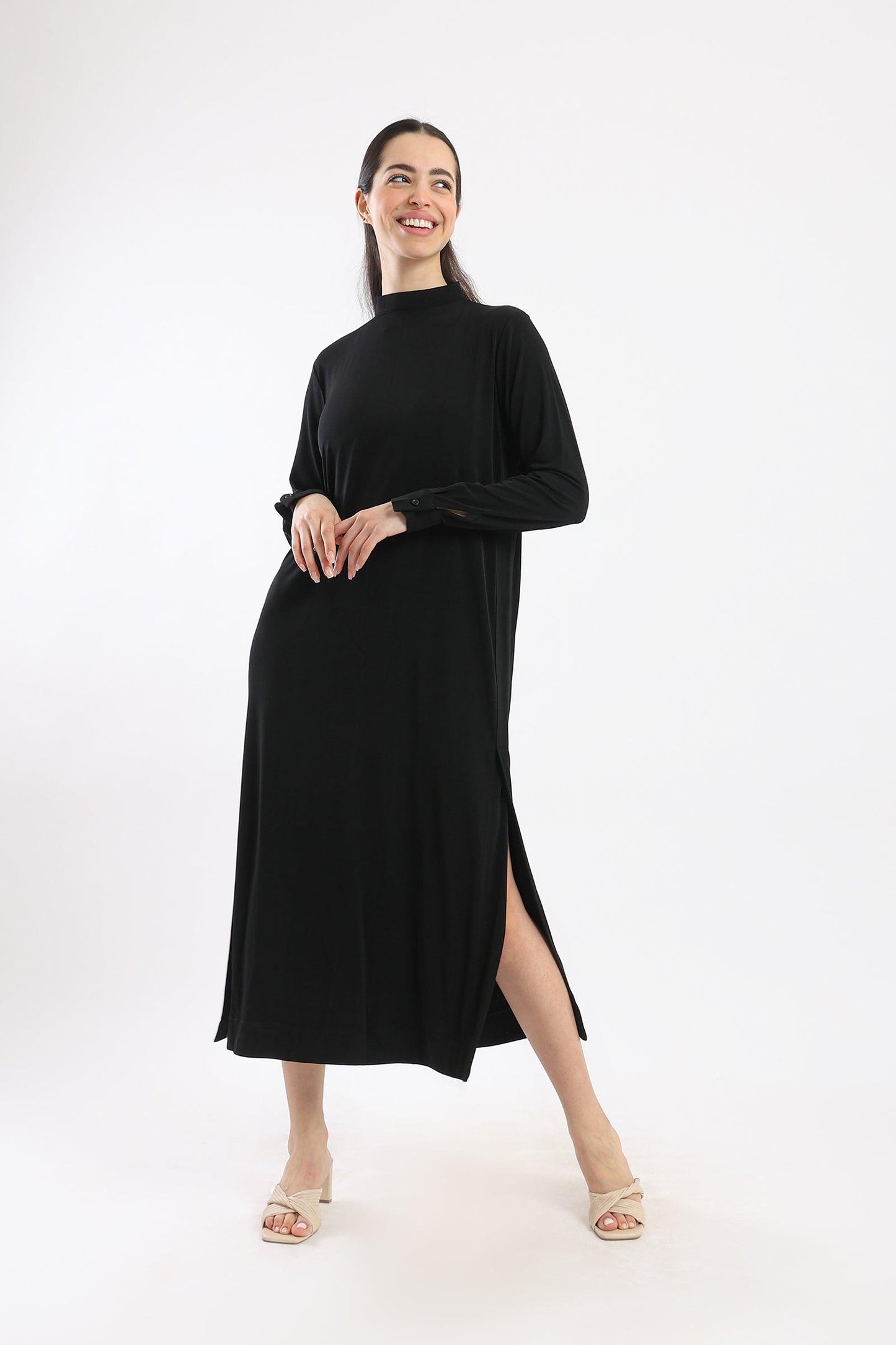 High Neck Comfy Dress - Clue Wear