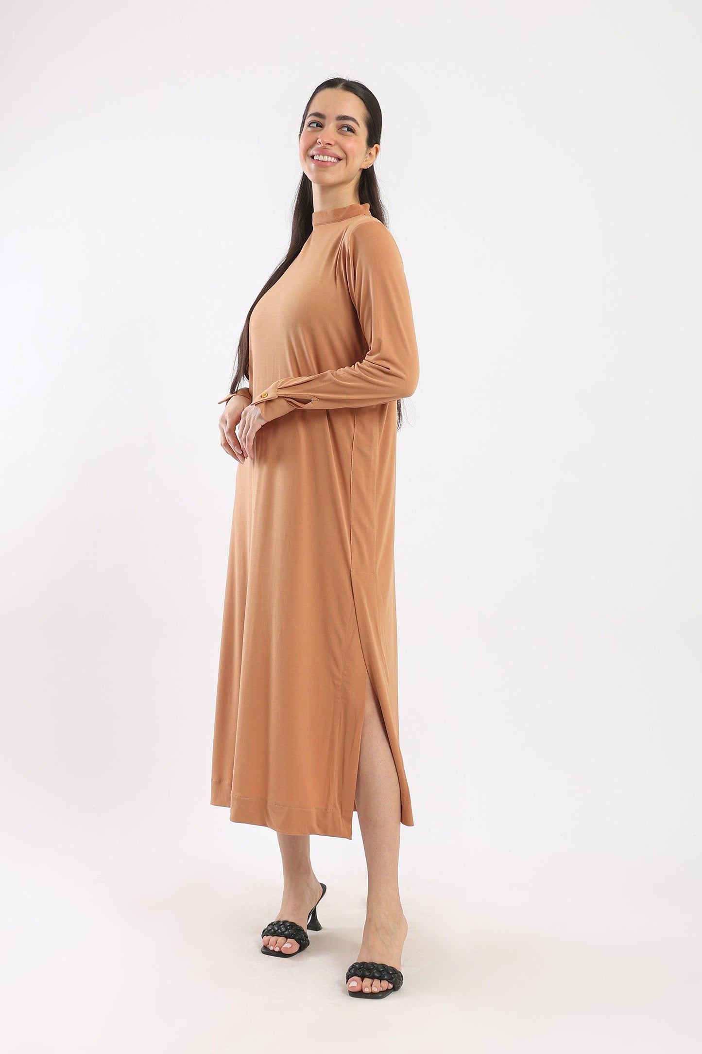 High Neck Comfy Dress - Clue Wear