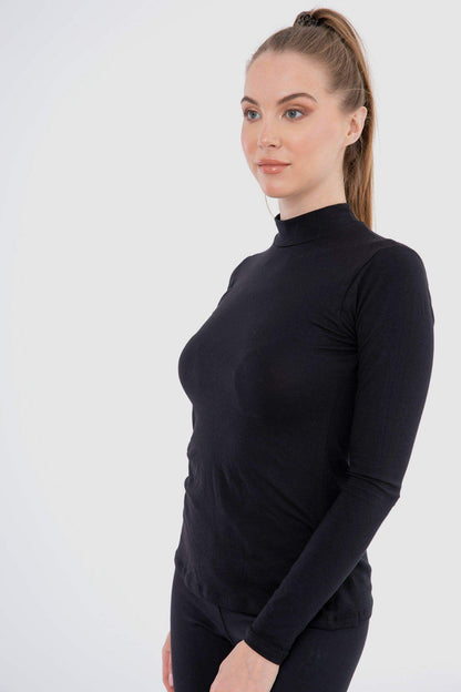 High Neck Long Sleeve Cotton Top - Pack of 3 - Carina - ÙƒØ§Ø±ÙŠÙ†Ø§