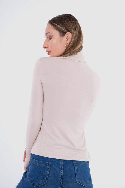 High Neck Long Sleeve Top - Carina - ÙƒØ§Ø±ÙŠÙ†Ø§