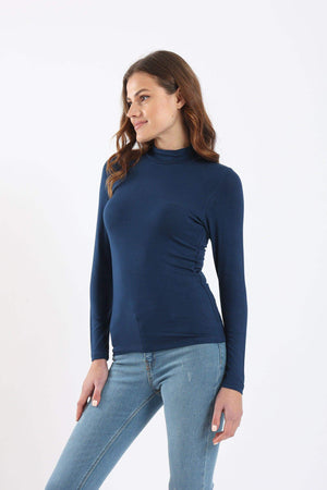 High Neck Long Sleeve Top - Carina - ÙƒØ§Ø±ÙŠÙ†Ø§
