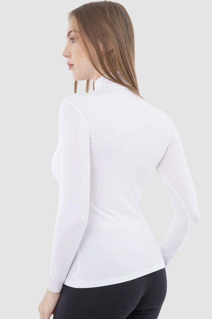 High Neck Long Sleeve Top - Carina - ÙƒØ§Ø±ÙŠÙ†Ø§