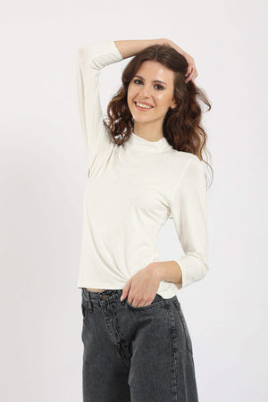 High Neck Long Sleeve Top - Carina - ÙƒØ§Ø±ÙŠÙ†Ø§