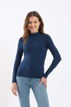 High Neck Long Sleeve Top - Carina - ÙƒØ§Ø±ÙŠÙ†Ø§