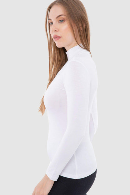 High Neck Long Sleeve Top - Carina - ÙƒØ§Ø±ÙŠÙ†Ø§