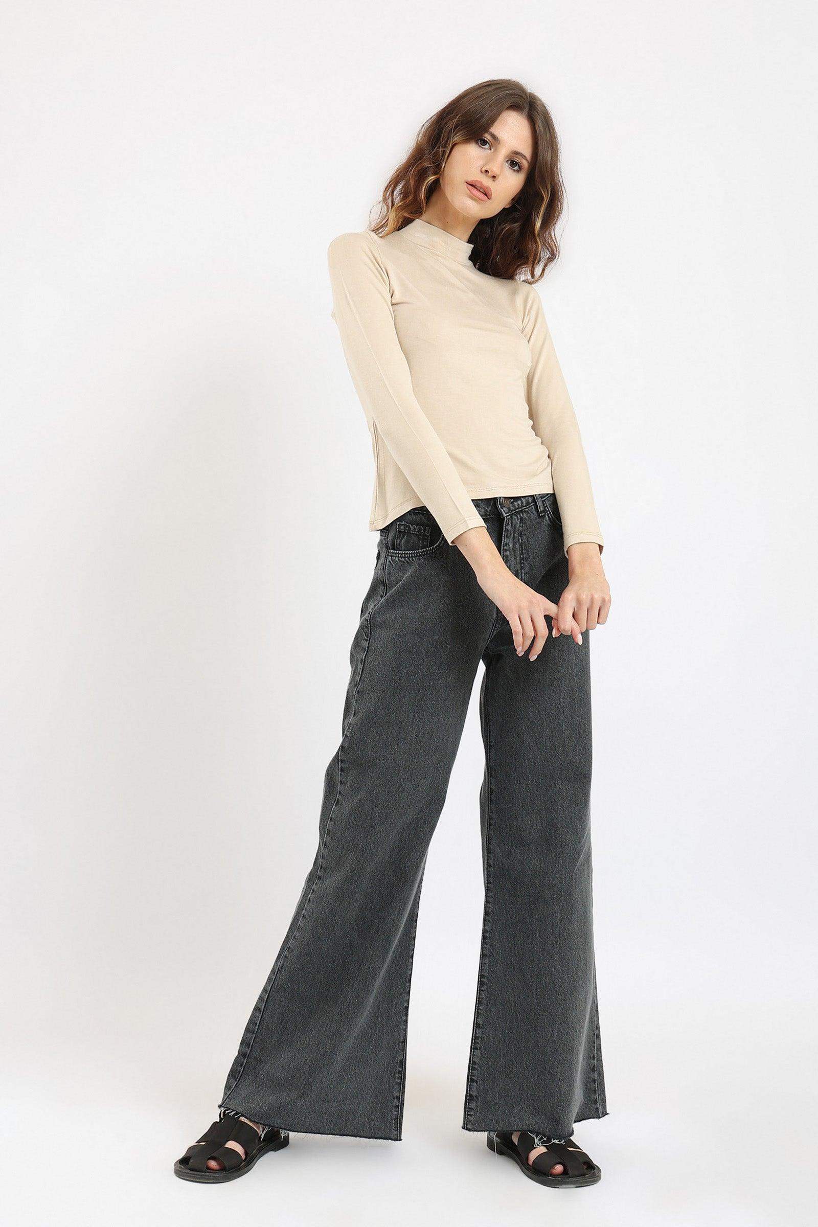 High Neck Long Sleeve Top - Carina - ÙƒØ§Ø±ÙŠÙ†Ø§