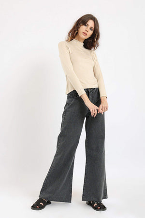High Neck Long Sleeve Top - Carina - ÙƒØ§Ø±ÙŠÙ†Ø§
