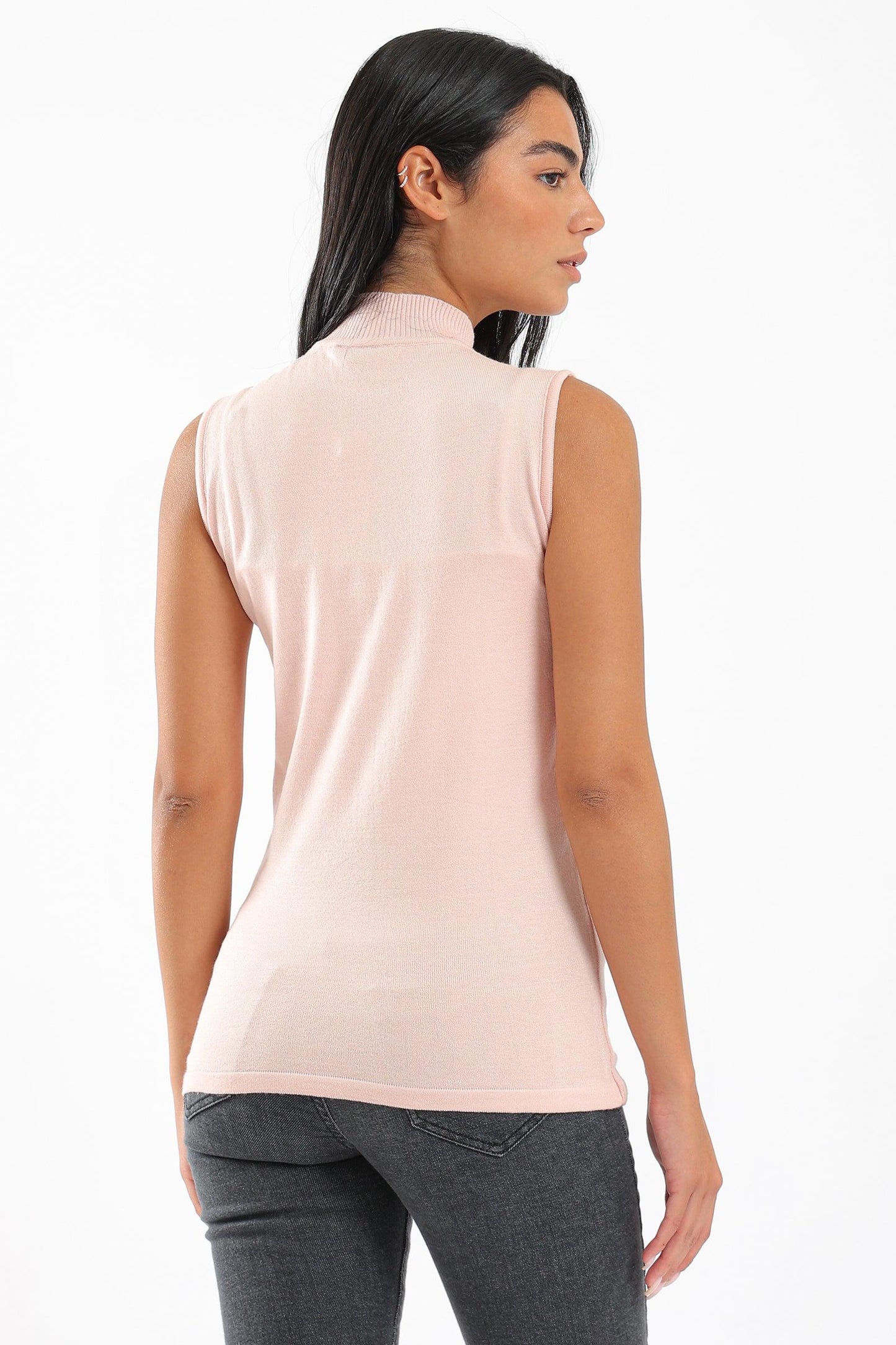 High Neck Sleeveless Pullover - Clue Wear