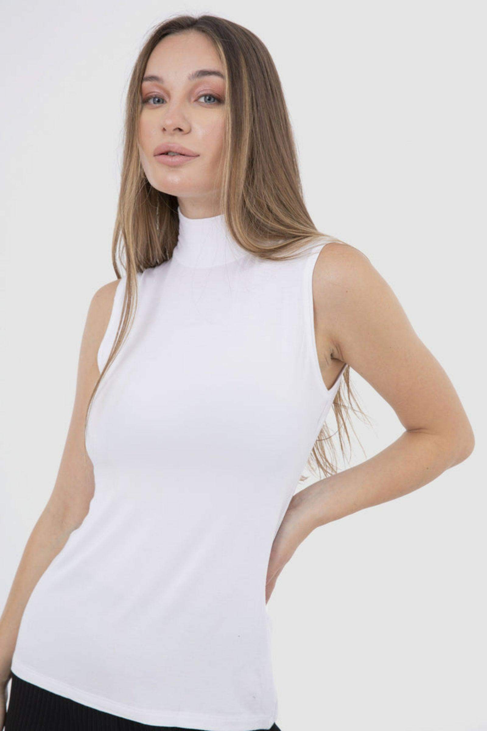 High Neck Sleeveless Top - Carina - ÙƒØ§Ø±ÙŠÙ†Ø§