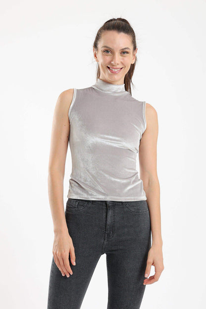 High Neck Sleeveless Top - Carina - ÙƒØ§Ø±ÙŠÙ†Ø§