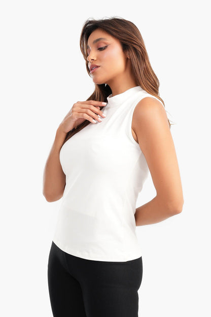 High Neck Slim Fit Top - Carina - ÙƒØ§Ø±ÙŠÙ†Ø§