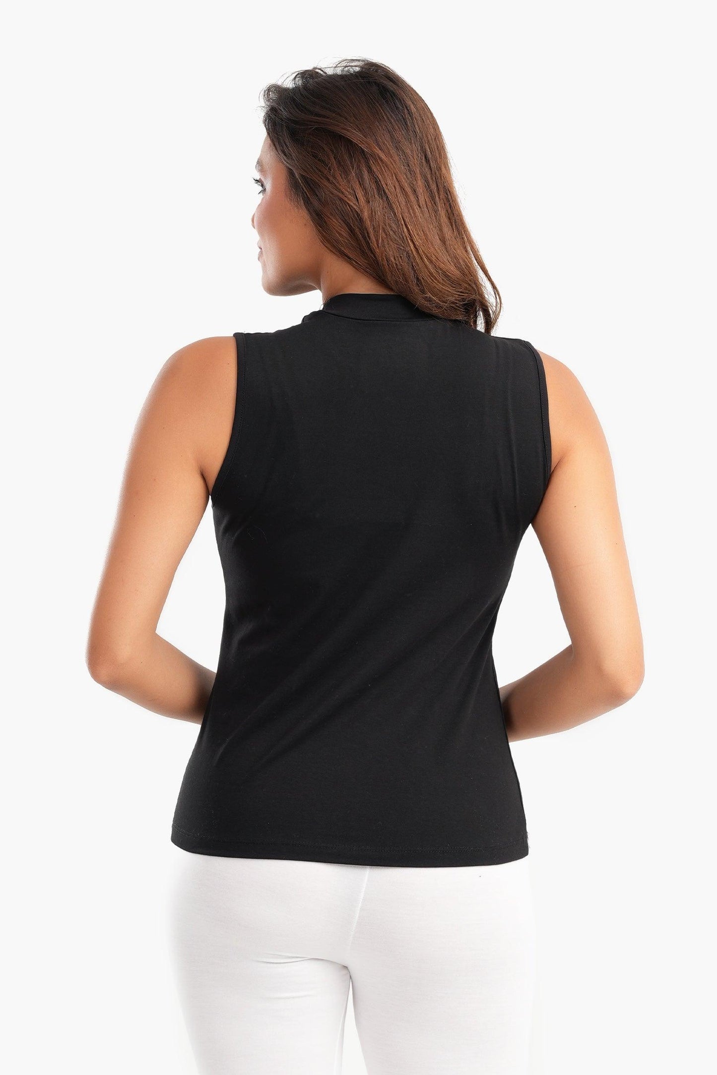 High Neck Slim Fit Top - Carina - ÙƒØ§Ø±ÙŠÙ†Ø§