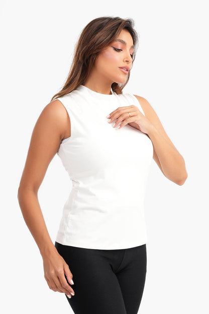 High Neck Slim Fit Top - Carina - ÙƒØ§Ø±ÙŠÙ†Ø§