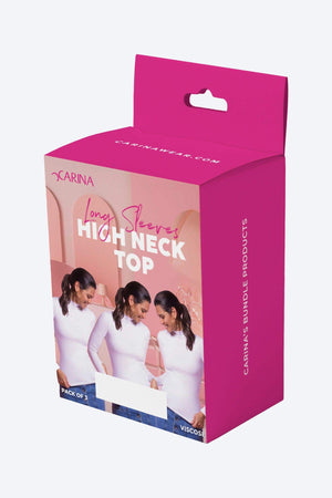 High Neck Viscose Top (Pack of 3) - Carina - ÙƒØ§Ø±ÙŠÙ†Ø§