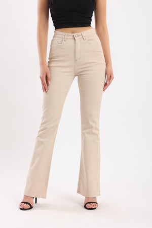 High Rise Flared Pants - Clue Wear