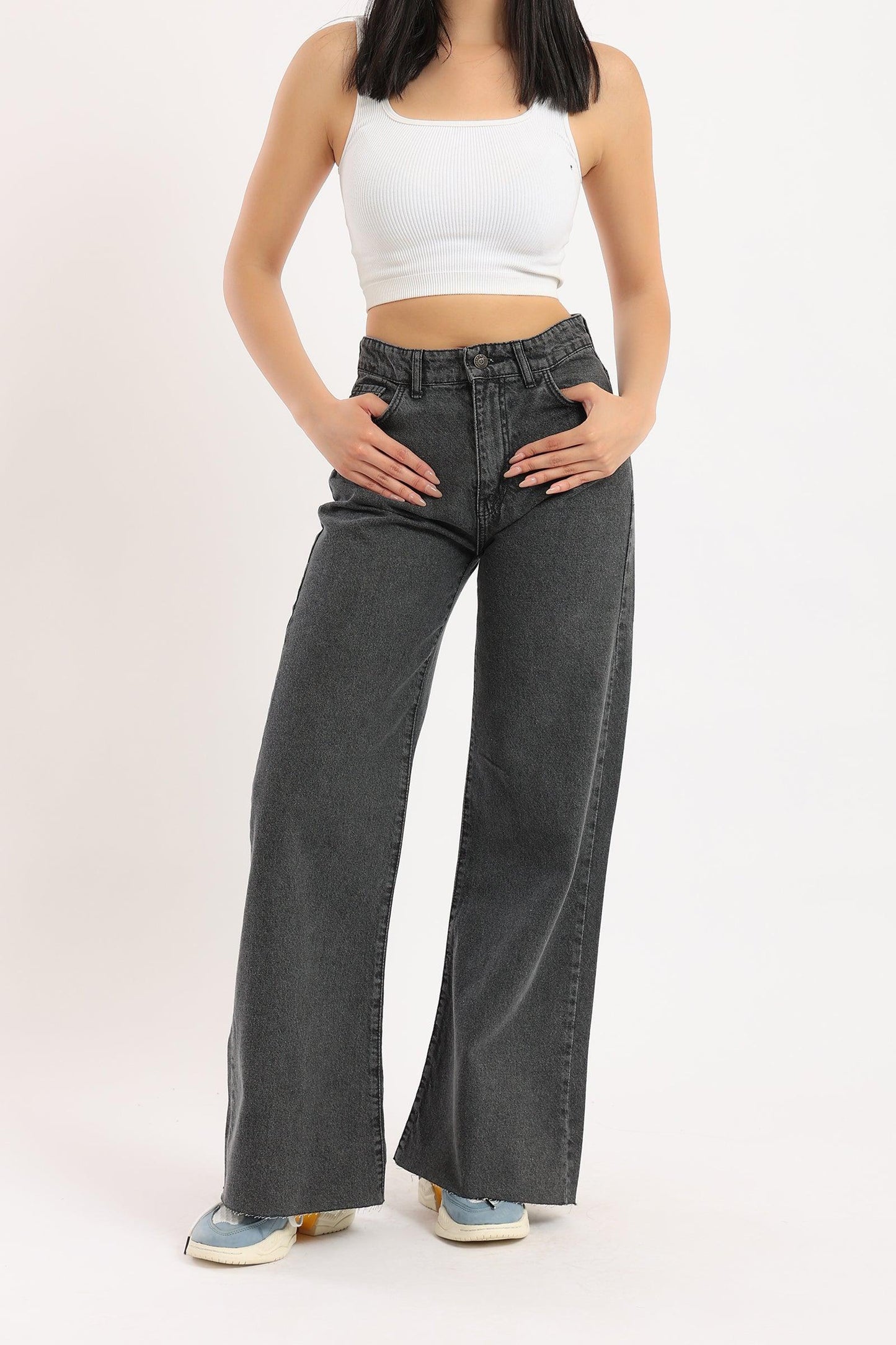 High Rise Wide Jeans - Clue Wear