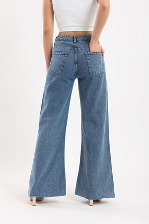 High Rise Wide Jeans - Clue Wear