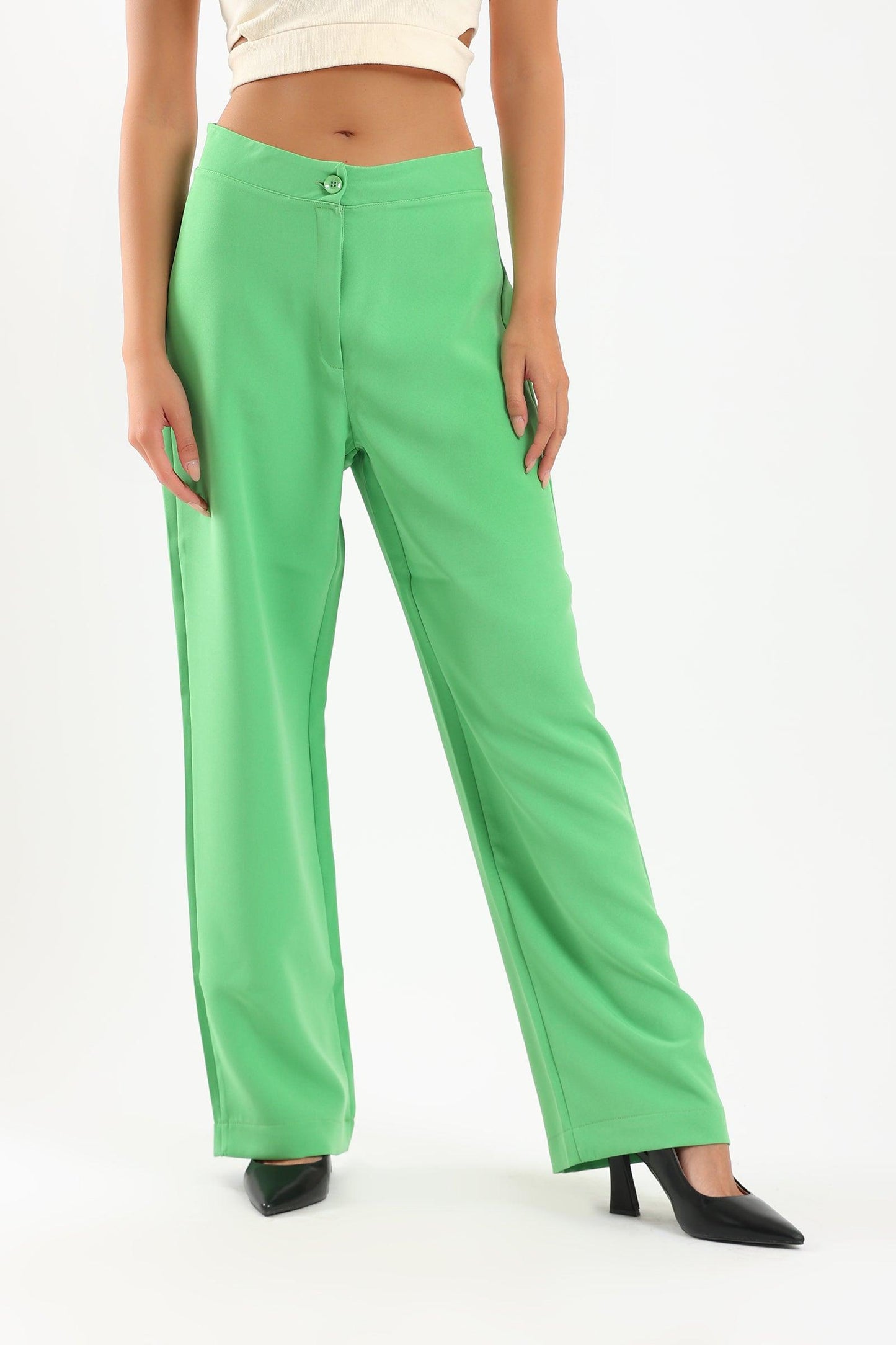 High Waist Classic Pants - Clue Wear