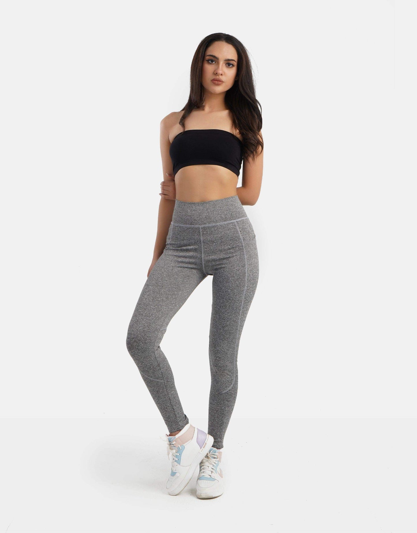 High Waist Heather Leggings - Carina - ÙƒØ§Ø±ÙŠÙ†Ø§