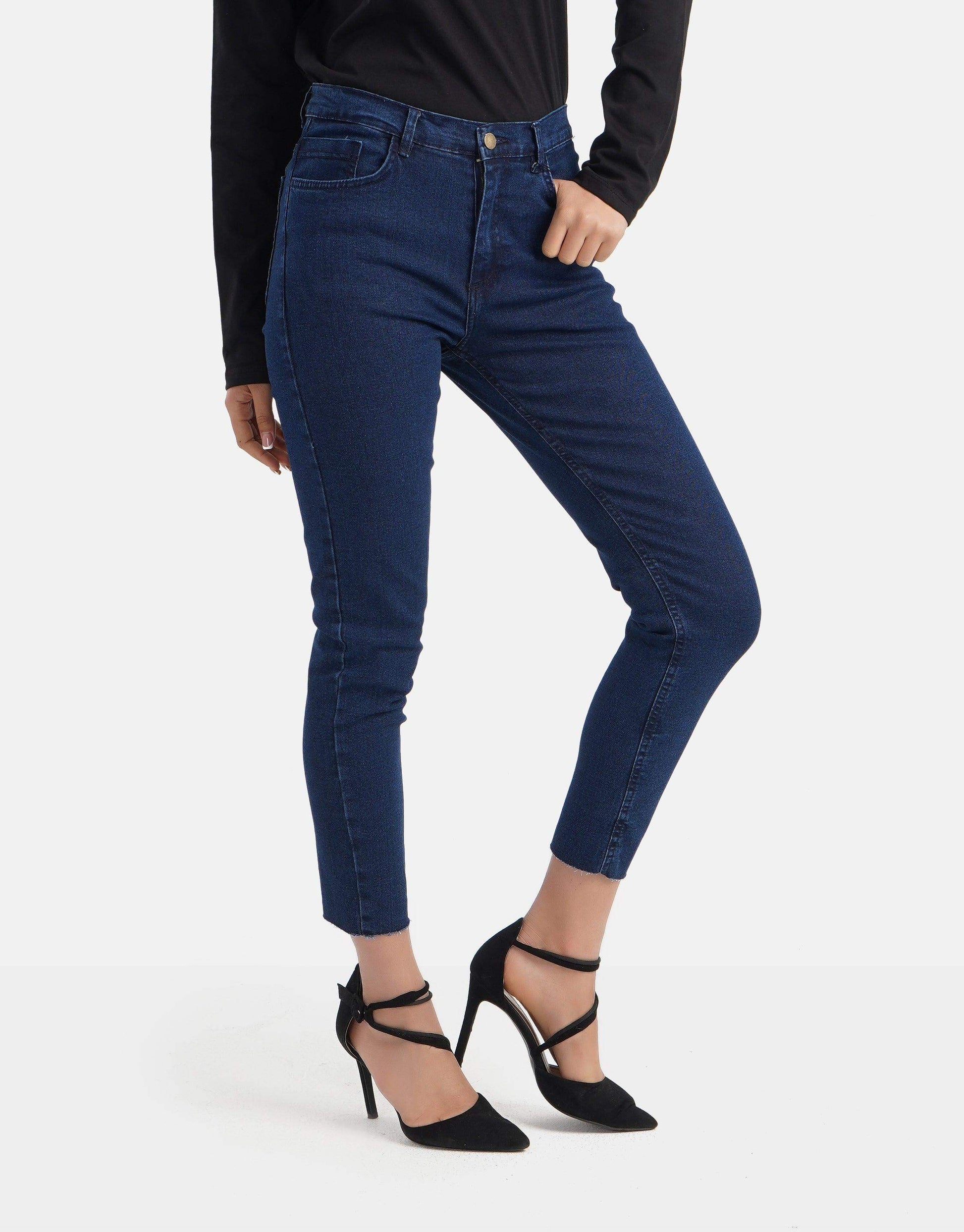 High Waist Jeans Pants - Carina - ÙƒØ§Ø±ÙŠÙ†Ø§