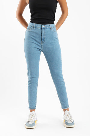 High Waist Skinny Jeans - Clue Wear