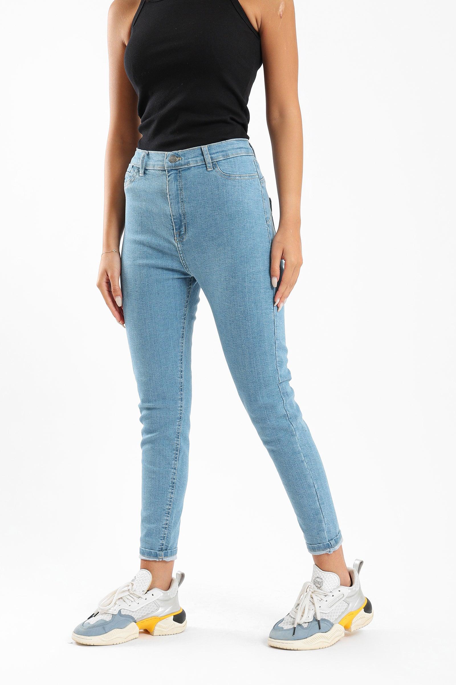 High Waist Skinny Jeans - Clue Wear