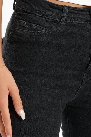 High Waist Skinny Jeans - Clue Wear