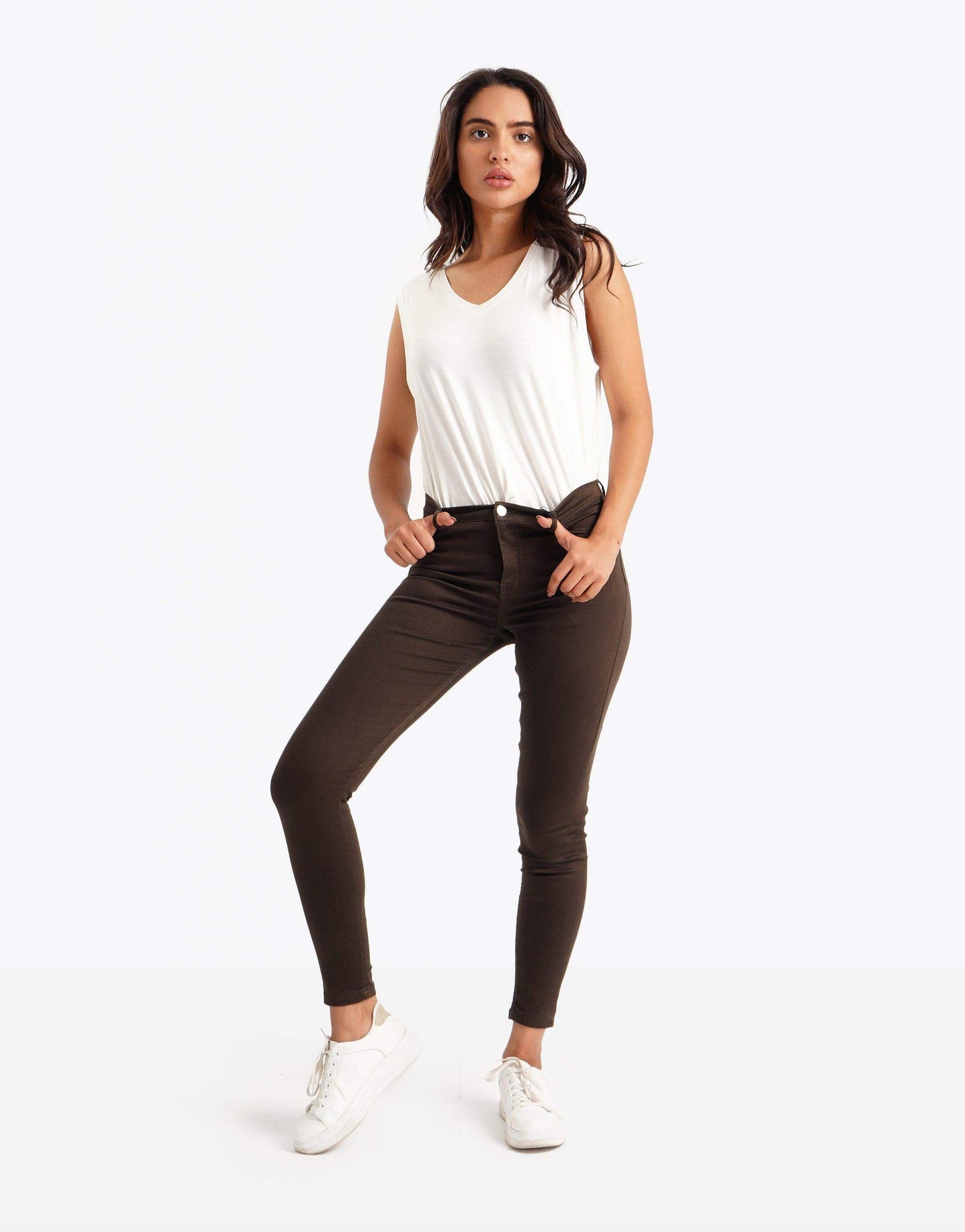 High Waist Skinny Leggings - Carina - ÙƒØ§Ø±ÙŠÙ†Ø§