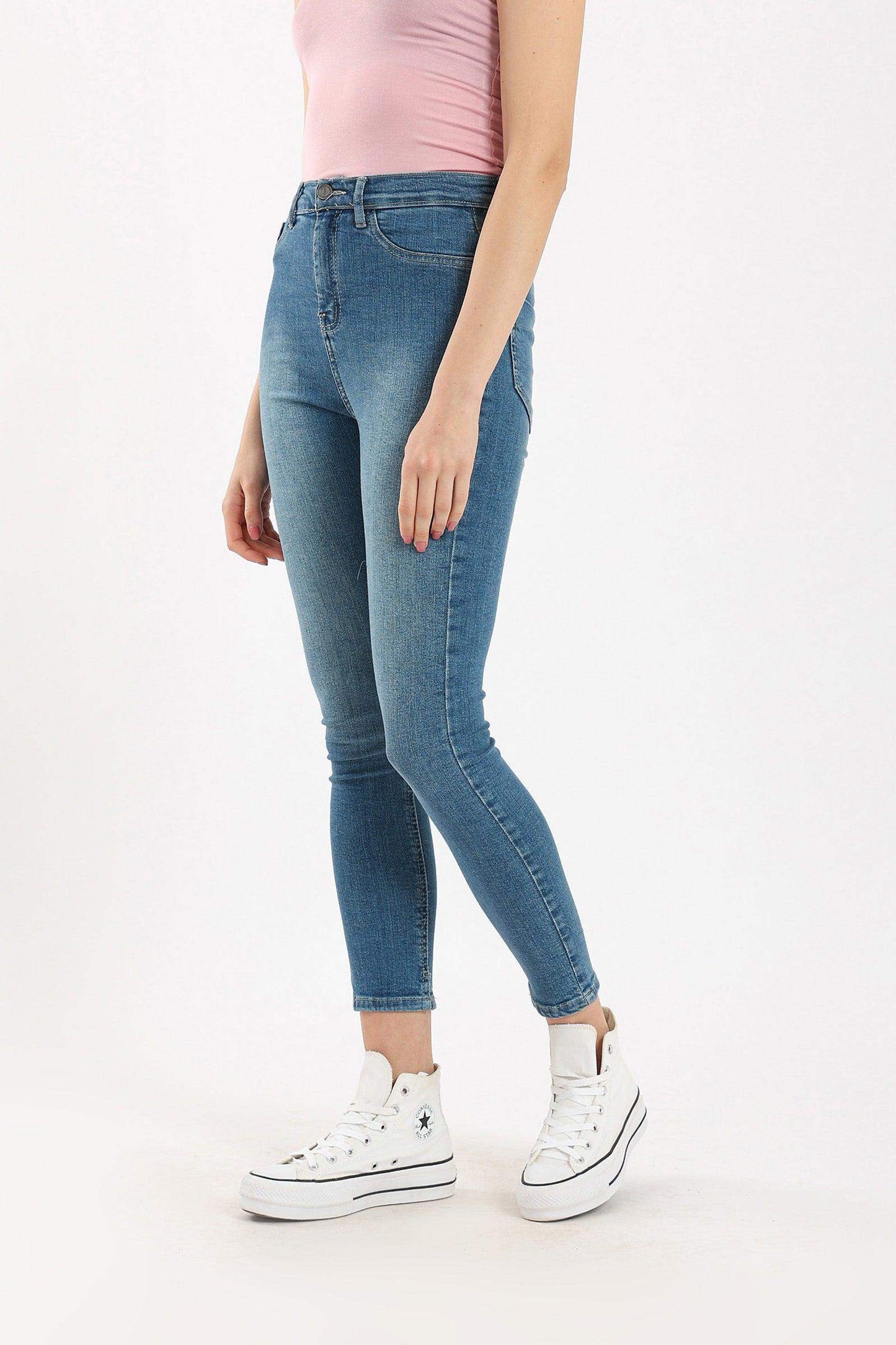 High Waist Slim Fit Jeans - Carina - ÙƒØ§Ø±ÙŠÙ†Ø§