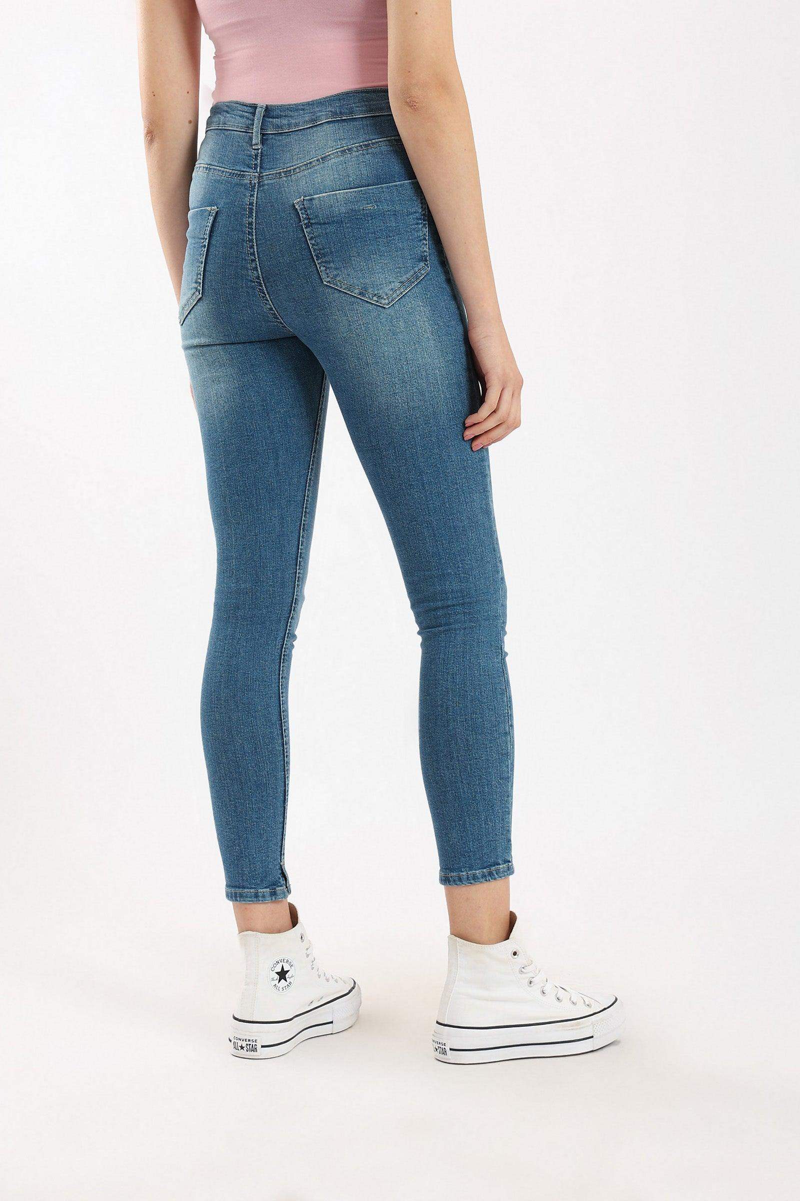 High Waist Slim Fit Jeans - Carina - ÙƒØ§Ø±ÙŠÙ†Ø§