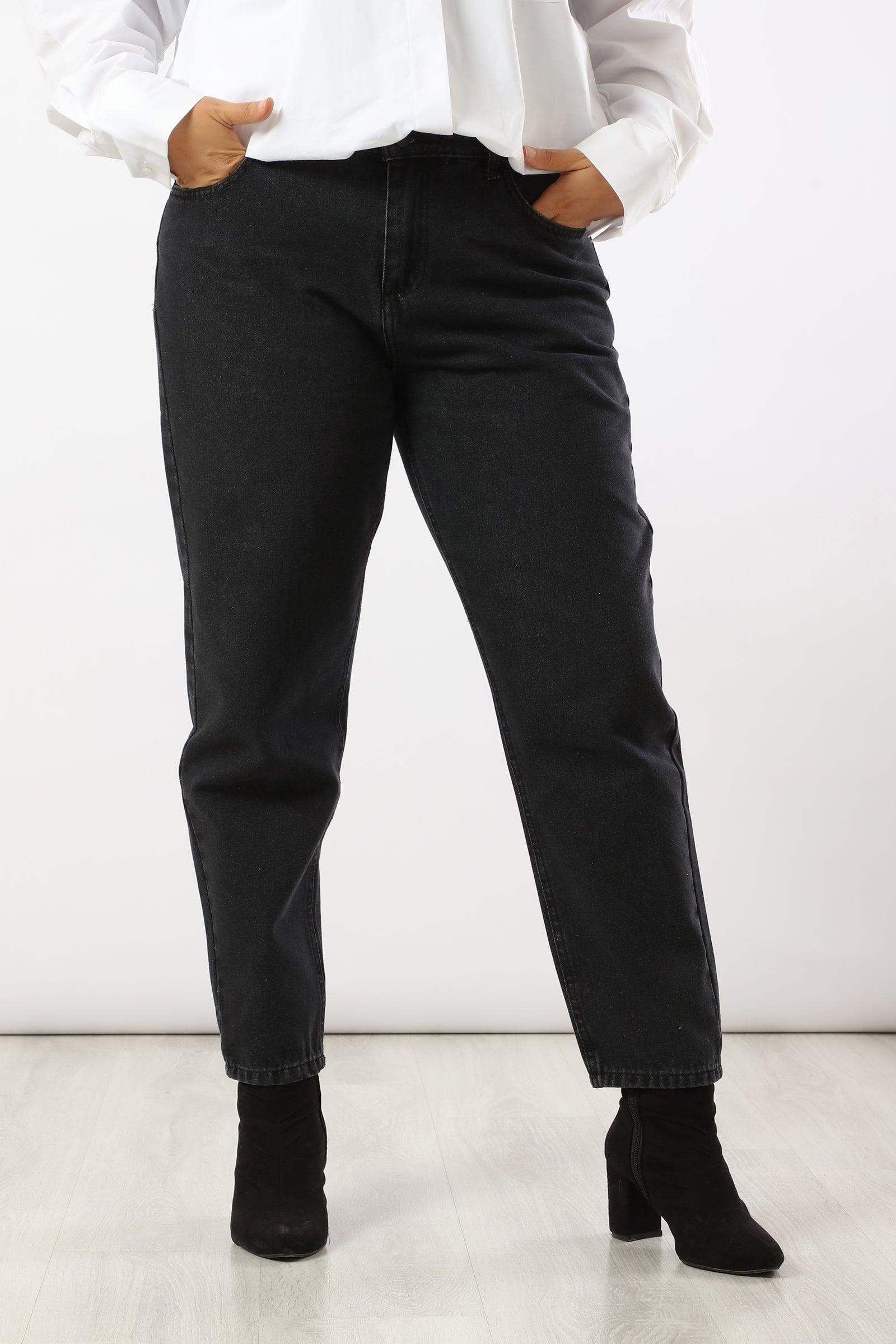 High Waisted Mom Jeans - Carina - ÙƒØ§Ø±ÙŠÙ†Ø§