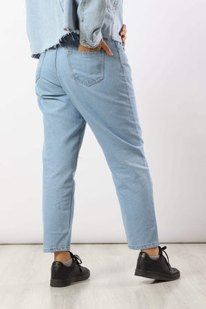High Waisted Mom Jeans - Carina - ÙƒØ§Ø±ÙŠÙ†Ø§