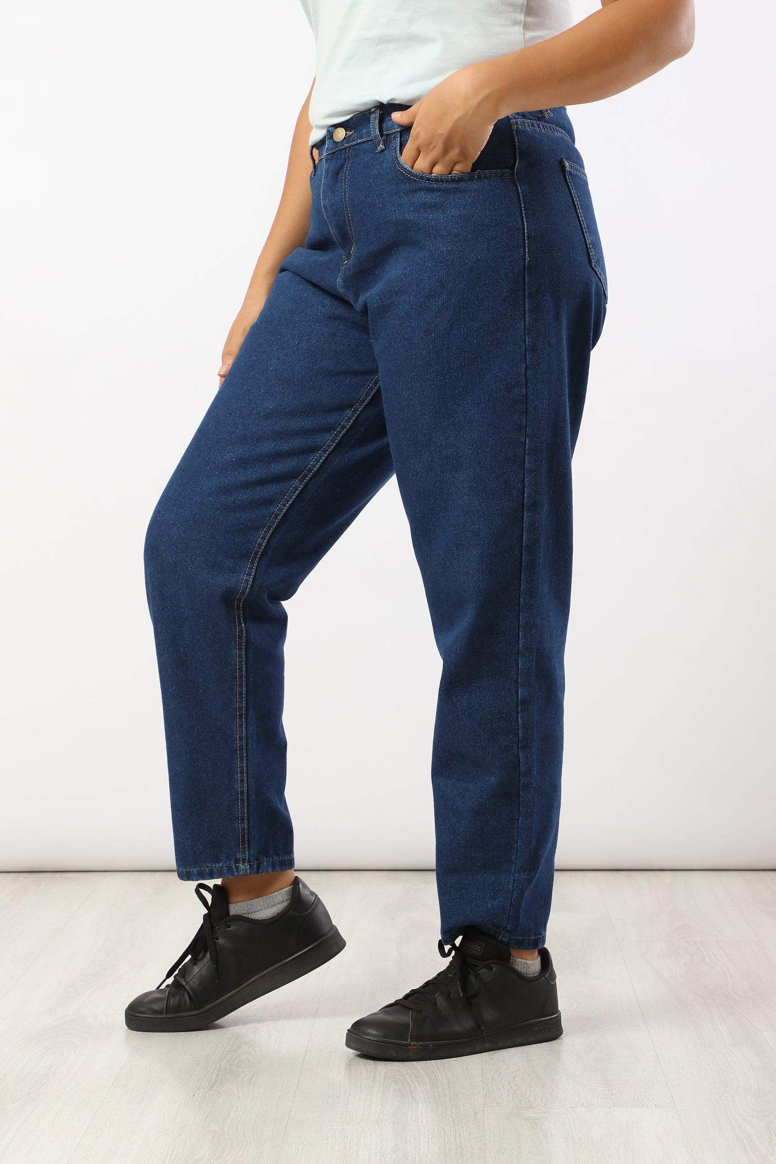 High Waisted Mom Jeans - Carina - ÙƒØ§Ø±ÙŠÙ†Ø§