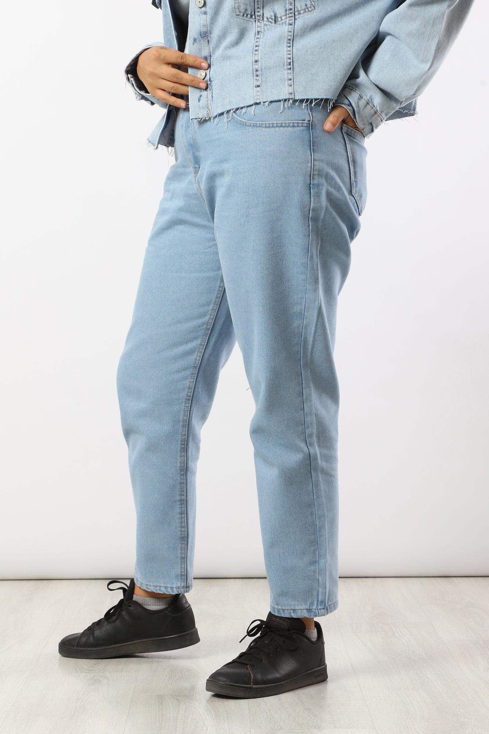High Waisted Mom Jeans - Carina - ÙƒØ§Ø±ÙŠÙ†Ø§