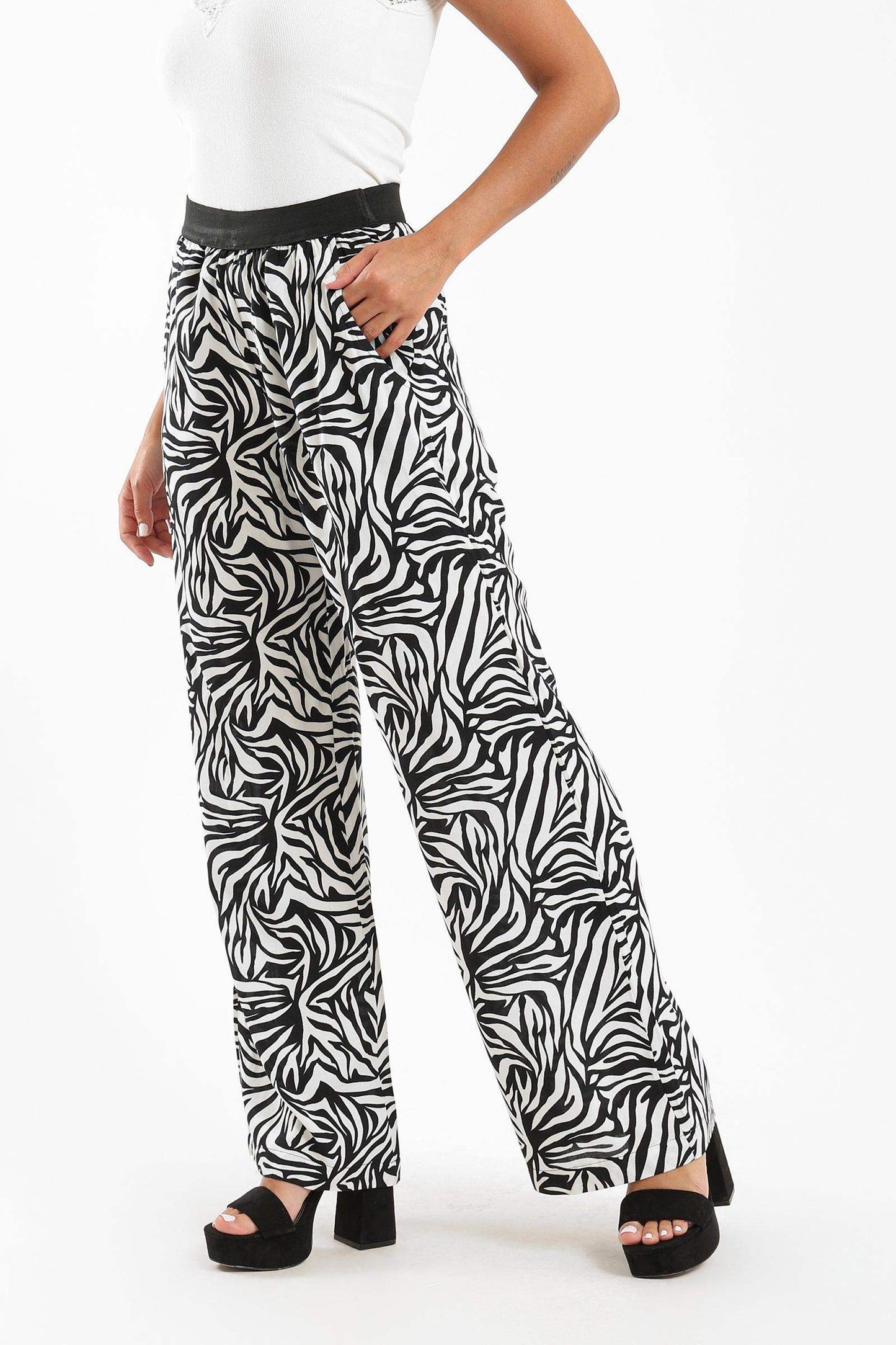 High Waisted Pleated Pants - Carina - ÙƒØ§Ø±ÙŠÙ†Ø§