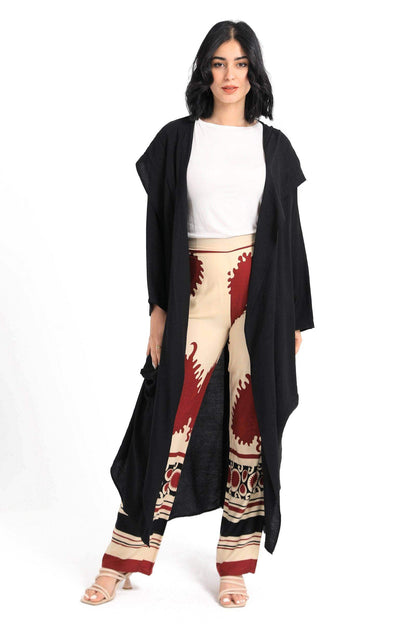 Hooded Draped Lounge Kimono - Carina - ÙƒØ§Ø±ÙŠÙ†Ø§