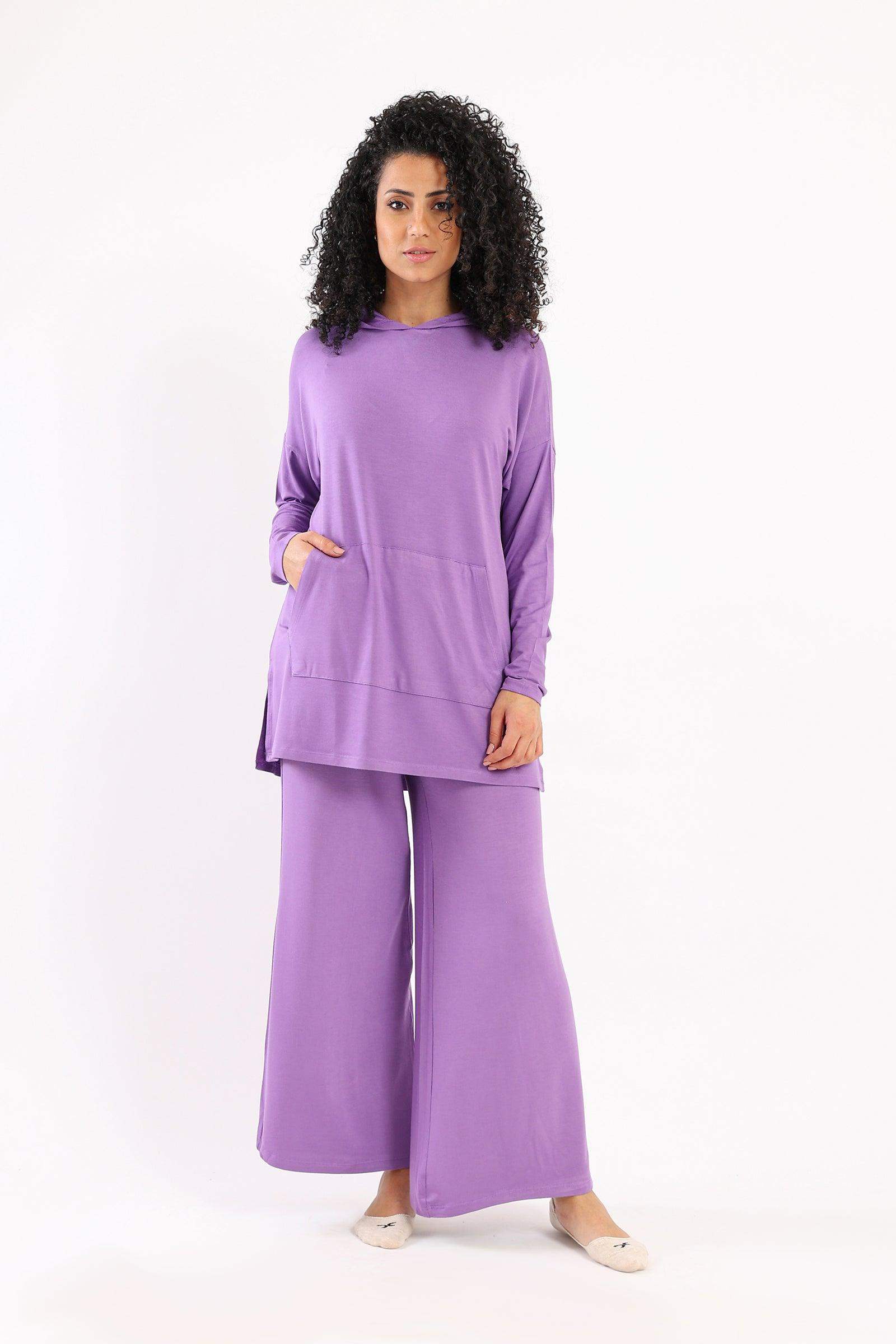 Hooded Plain Lounge Top - Carina - ÙƒØ§Ø±ÙŠÙ†Ø§