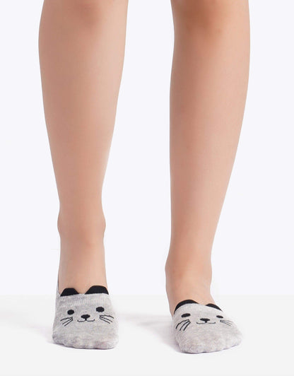 Invisible Socks with Animal Print - 2 Pairs - Carina - ÙƒØ§Ø±ÙŠÙ†Ø§