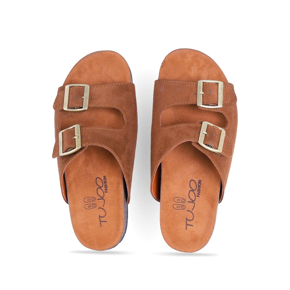 Faux Suede Casual Slippers