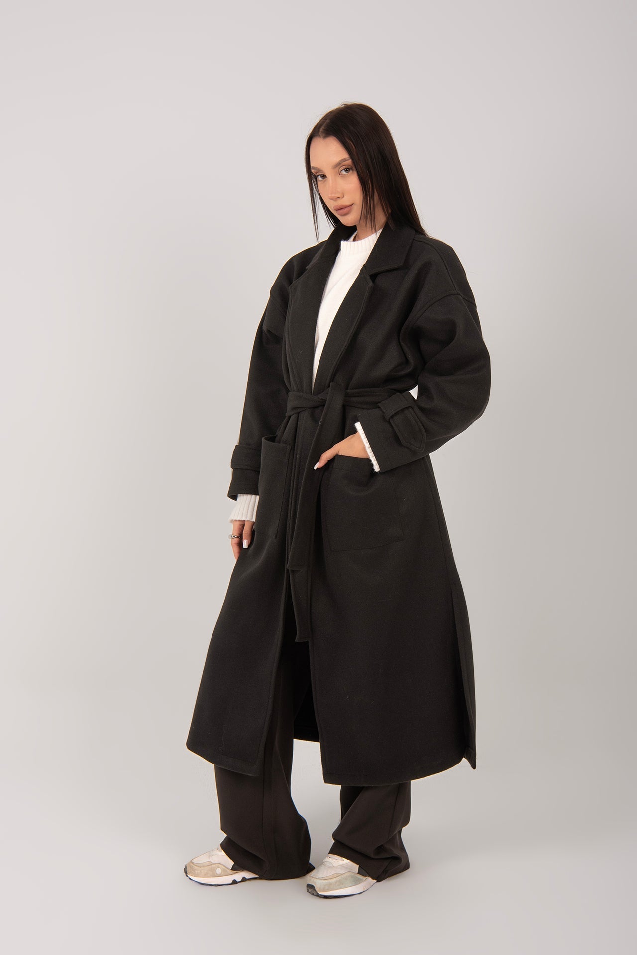 Essential Wool Long Coat