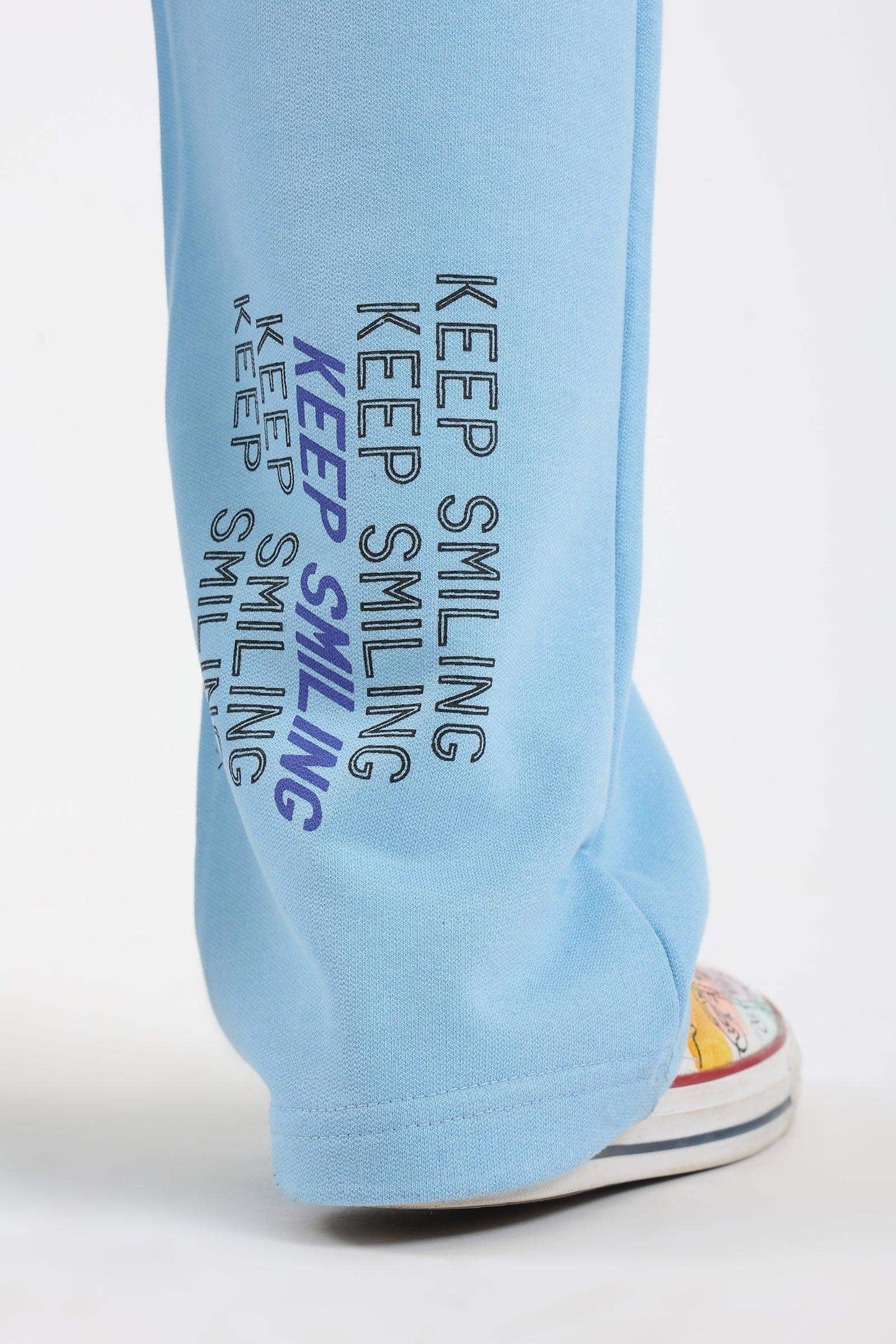 Keep Smiling Printed Lounge Pants - Carina - ÙƒØ§Ø±ÙŠÙ†Ø§