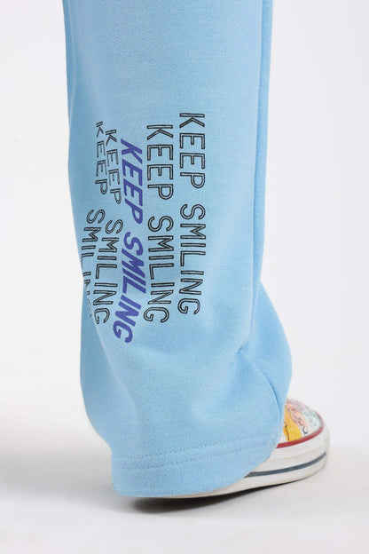 Keep Smiling Printed Lounge Pants - Carina - ÙƒØ§Ø±ÙŠÙ†Ø§