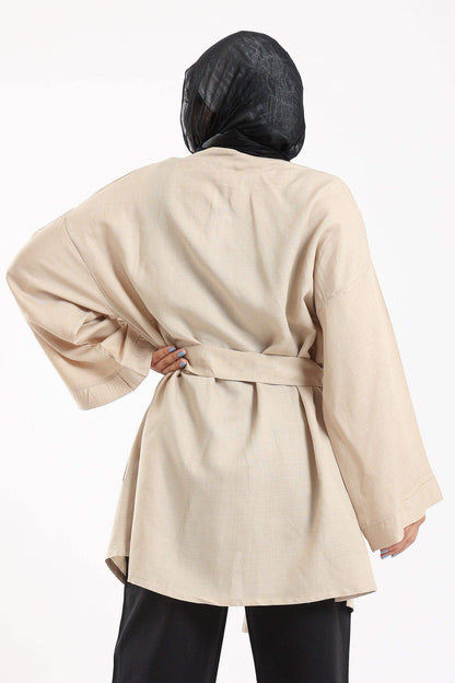 Kimono with Front Pockets - Carina - ÙƒØ§Ø±ÙŠÙ†Ø§