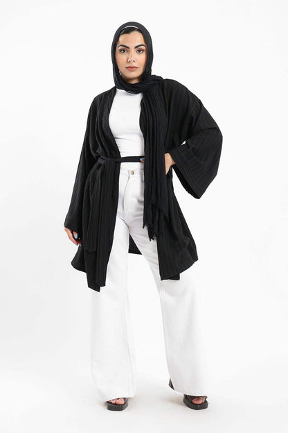 Kimono with Self Tie Belt - Carina - ÙƒØ§Ø±ÙŠÙ†Ø§