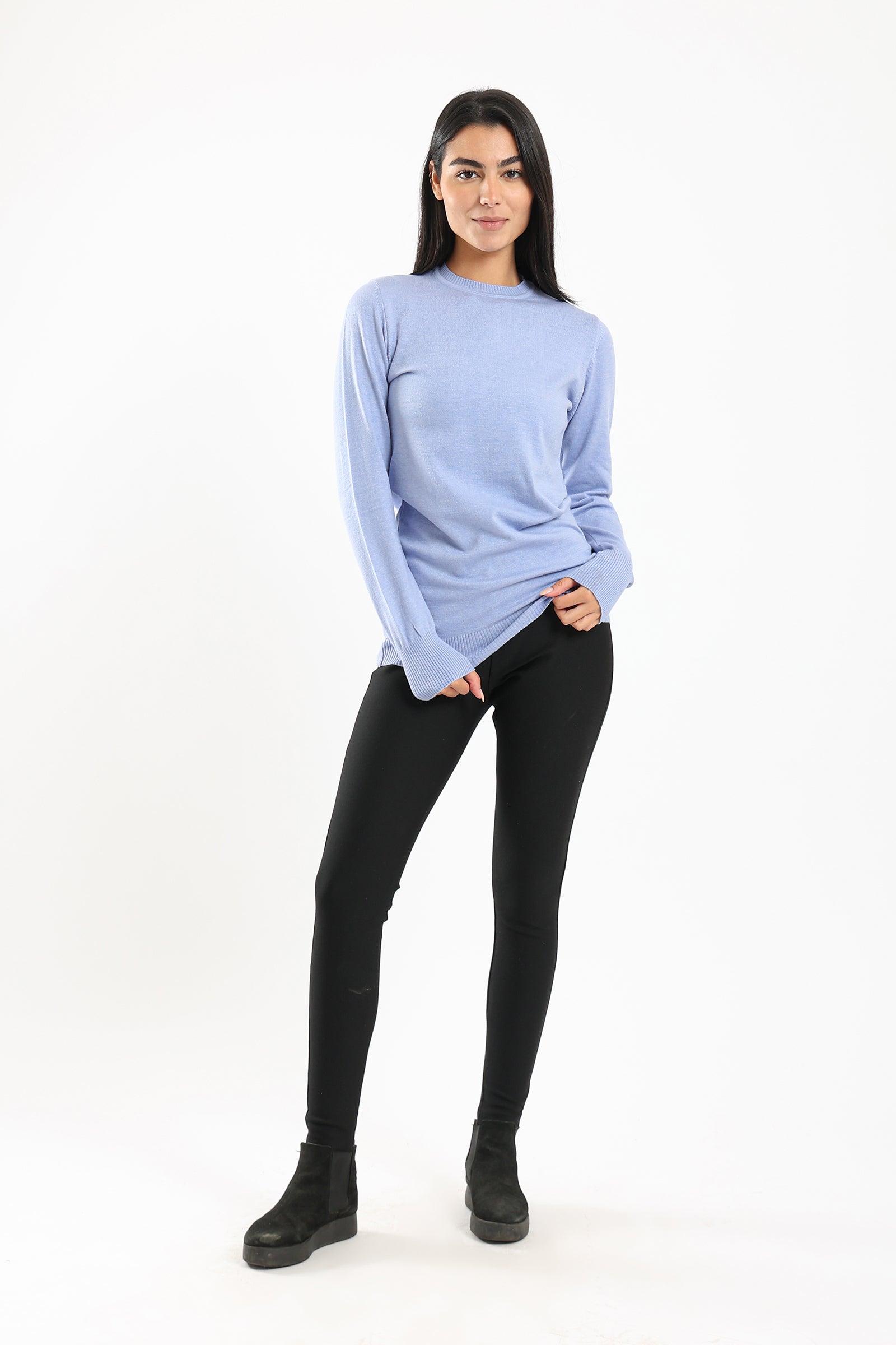 Knitted Crew Neck Pullover - Clue Wear