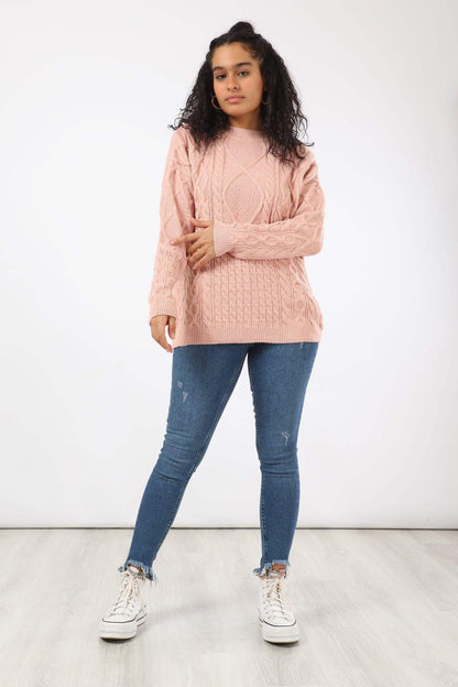 Knitted Long Sleeves Pullover - Carina - ÙƒØ§Ø±ÙŠÙ†Ø§